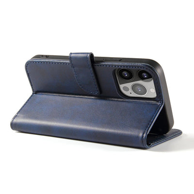Magnet Case for Samsung Galaxy S23 flip cover wallet stand blue — Hurtel