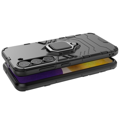 Ring Armor case for Samsung Galaxy S23 armored cover magnetic holder ring black — Hurtel