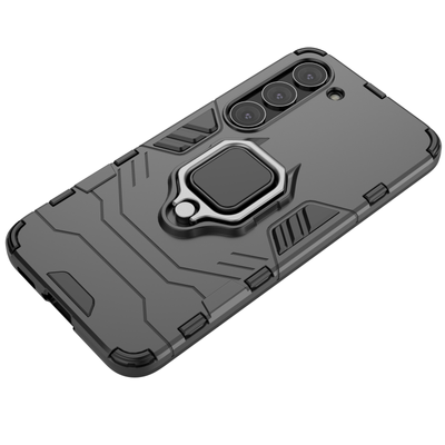 Ring Armor case for Samsung Galaxy S23 armored cover magnetic holder ring black — Hurtel