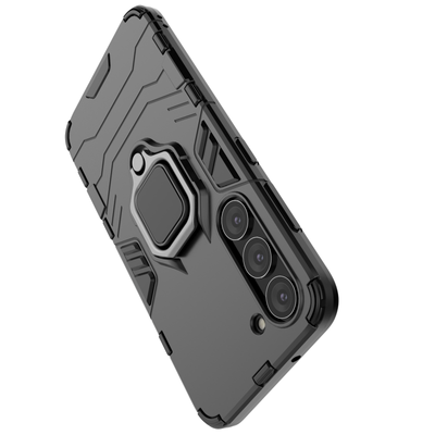 Ring Armor case for Samsung Galaxy S23 armored cover magnetic holder ring black — Hurtel