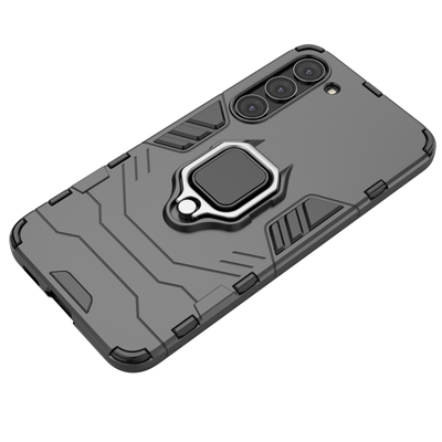 Ring Armor case for Samsung Galaxy S23+ armored cover magnetic holder ring black — Hurtel