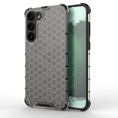 Honeycomb case for Samsung Galaxy S23+ armored hybrid cover black — Hurtel