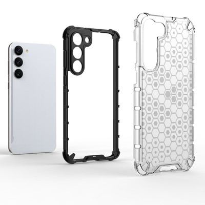 Honeycomb case for Samsung Galaxy S23+ armored hybrid cover black — Hurtel