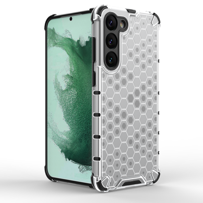 Honeycomb case for Samsung Galaxy S23+ armored hybrid cover transparent — Hurtel