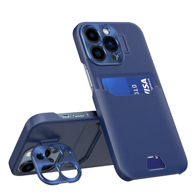 Leather Stand Case for Samsung Galaxy S23+ cover card wallet with stand blue — Hurtel