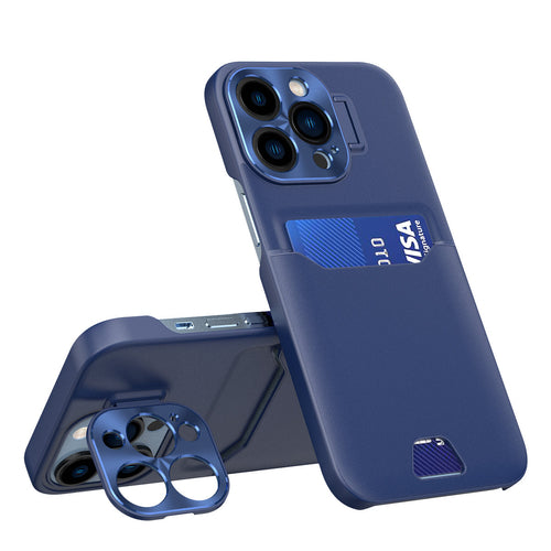 Leather Stand Case for Samsung Galaxy S23+ cover card wallet with stand blue — Hurtel