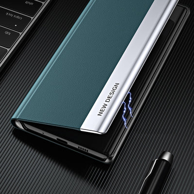 Sleep Case Pro case for Samsung Galaxy S23+ with flip stand blue — Hurtel