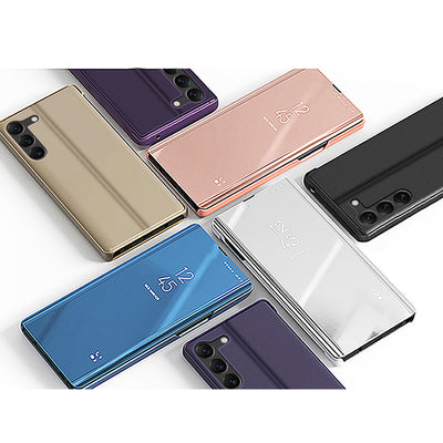 Clear View Case cover for Samsung Galaxy S23+ flip cover blue — Hurtel