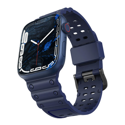 Strap Triple Protection for Apple Watch 38 / 40 / 41 mm band bracelet - navy blue — Hurtel
