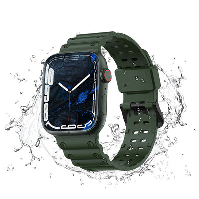 Strap Triple Protection for Apple Watch 38 / 40 / 41 mm band bracelet - green — Hurtel