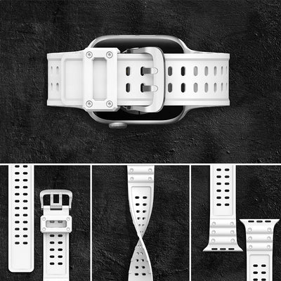 Strap Triple Protection for Apple Watch 38 / 40 / 41 mm band bracelet - white — Hurtel