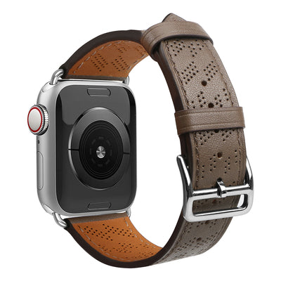 Strap Leather for Apple Watch 38 / 40 / 41 mm band bracelet - dark brown — Hurtel