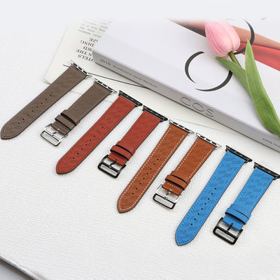 Strap Leather for Apple Watch 38 / 40 / 41 mm band bracelet - dark brown — Hurtel