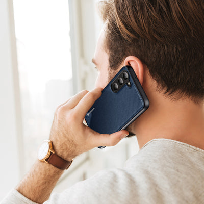 Dux Ducis Fino case Samsung Galaxy S23+ cover with silicone frame blue