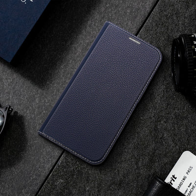 Dux Ducis Skin X2 case Samsung Galaxy S23+ flip case wallet stand blue