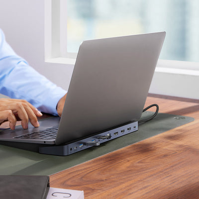 Baseus EliteJoy Gen2 Universal 12-in-1 USB HUB with 25cm USB-C Cable, Notebook Stand, USB-A / USB-C / DP / HDMI / SD / TF / R