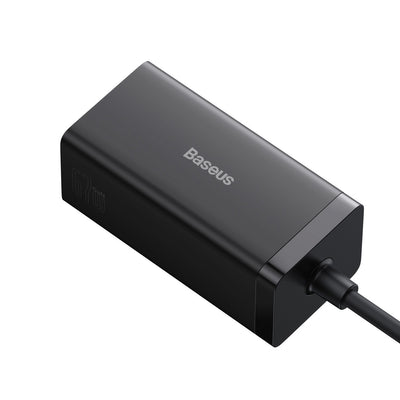 Baseus fast charger GaN5 Pro HUB HDMI 2 x USB-C / USB-A / HDMI 4K 30Hz 1.5m black + USB-C cable - USB-C 100W 40Gb/s (USB4) 1m