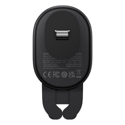 Baseus car holder with built-in 15W inductive charger for air vent black