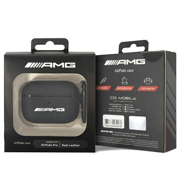 AMG Leather Big Logo case for AirPods Pro - black — Mercedes