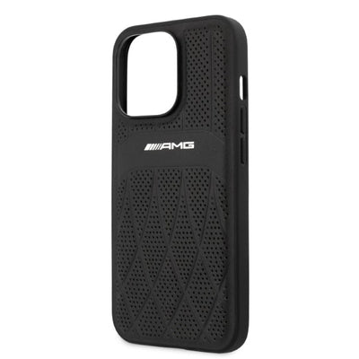 AMG Leather Curved Lines case for iPhone 13 Pro Max - black — Mercedes