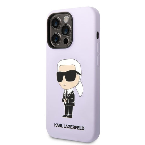 Karl Lagerfeld KLHCP14XSNIKBCU iPhone 14 Pro Max 6.7" hardcase purple/purple Silicone Ikonik