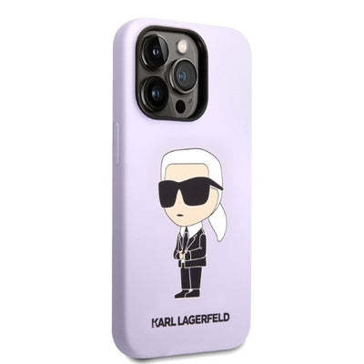 Karl Lagerfeld KLHCP14XSNIKBCU iPhone 14 Pro Max 6.7" hardcase purple/purple Silicone Ikonik
