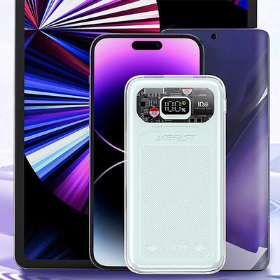 Acefast powerbank 10000mAh Sparkling Series fast charging 30W green (M1)