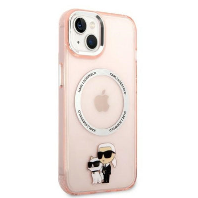 Karl Lagerfeld KLHMP14MHNKCIP iPhone 14 Plus 6.7" hardcase pink/pink Iconic Karl&Choupette Magsafe