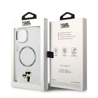 Karl Lagerfeld KLHMP14MHNKCIT iPhone 14 Plus 6.7" hardcase transparent Iconic Karl&Choupette Magsafe