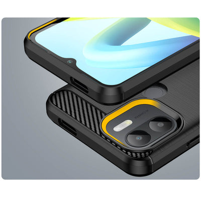 Carbon Case case for Xiaomi Redmi A1+ flexible silicone carbon cover black — Hurtel