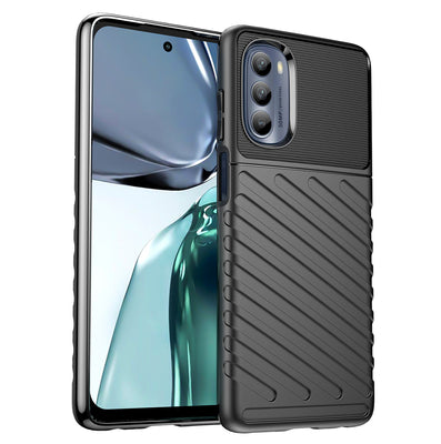 Thunder Case for Motorola Moto G62 5G silicone armor case black — Hurtel