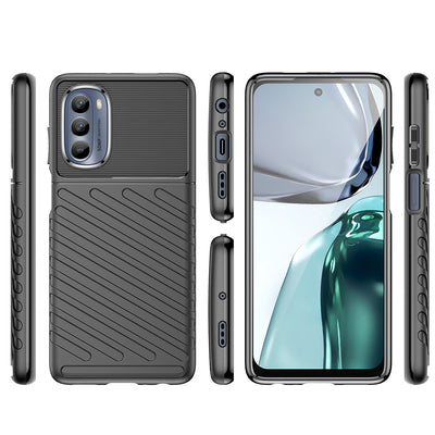 Thunder Case for Motorola Moto G62 5G silicone armor case black — Hurtel
