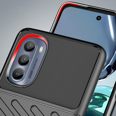 Thunder Case for Motorola Moto G62 5G silicone armor case black — Hurtel