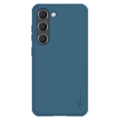 Nillkin Super Frosted Shield Pro case for Samsung Galaxy S23+ armored cover + phone stand blue