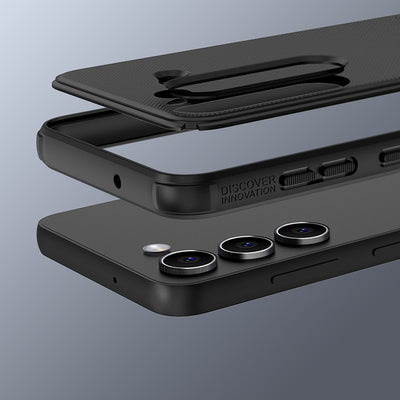 Nillkin Super Frosted Shield Pro case for Samsung Galaxy S23+ armored cover + phone stand blue