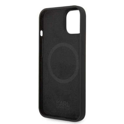 Karl Lagerfeld KLHMP14MSNIKBCK iPhone 14 Plus 6.7" hardcase black/black Silicone Ikonik Magsafe