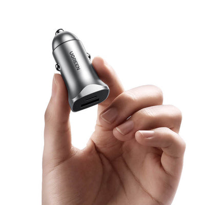 Ugreen CD130 USB-A / USB-C 30W Car Charger - Gray