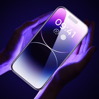 Baseus Full Screen Tempered Glass for iPhone 14 Pro Max with Speaker Cover 0.3mm + Mounting Frame