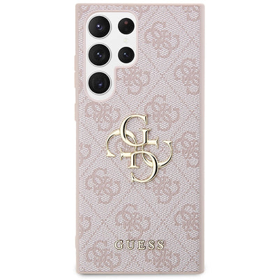 Guess GUHCS23L4GMGPI S23 Ultra S918 pink/pink hardcase 4G Big Metal Logo