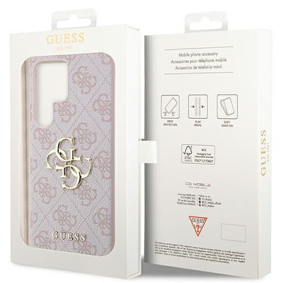 Guess GUHCS23L4GMGPI S23 Ultra S918 pink/pink hardcase 4G Big Metal Logo