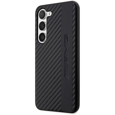 AMG AMHCS23MBLSCA S23+ S916 black/black hardcase Carbon Stripe&Embossed — Mercedes