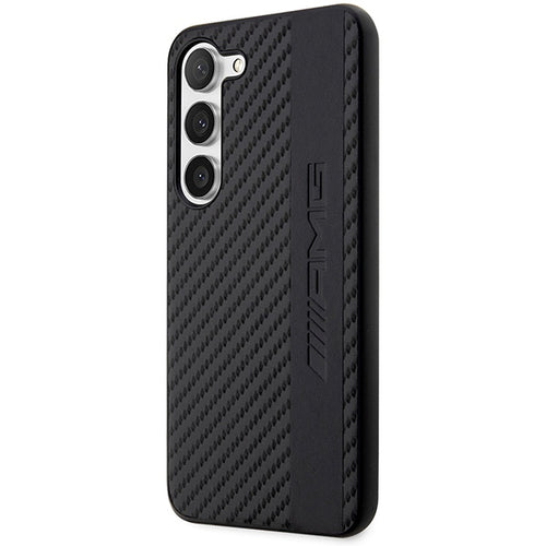 AMG AMHCS23MBLSCA S23+ S916 black/black hardcase Carbon Stripe&Embossed — Mercedes