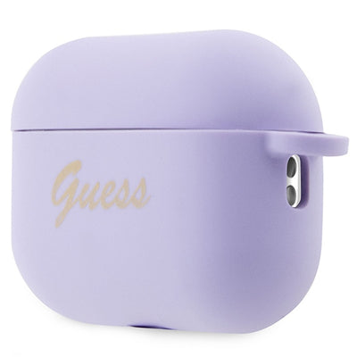Guess GUAP2LSCHSU AirPods Pro 2 cover purple/purple Silicone Charm Heart Collection