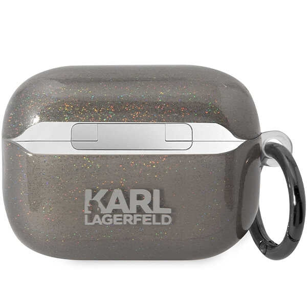 Karl Lagerfeld KLAP2HNKCTGK Airpods Pro 2 cover black/black Gliter Karl&Choupette