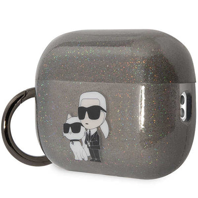 Karl Lagerfeld KLAP2HNKCTGK Airpods Pro 2 cover black/black Gliter Karl&Choupette