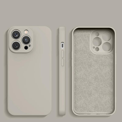 Silicone case for Samsung Galaxy A14 5G / Galaxy A14 silicone cover beige — Hurtel