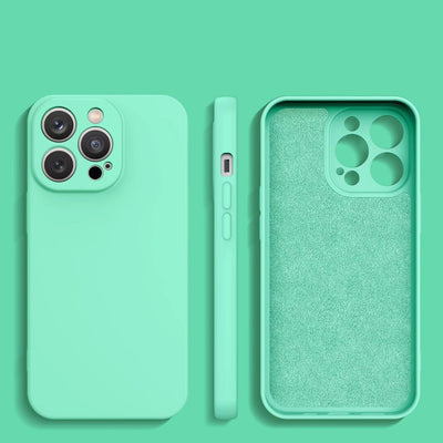 Silicone case for Samsung Galaxy A14 5G / Galaxy A14 silicone cover mint green — Hurtel