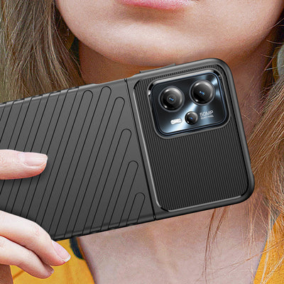 Thunder Case case for Motorola Moto G13 silicone armor case black — Hurtel