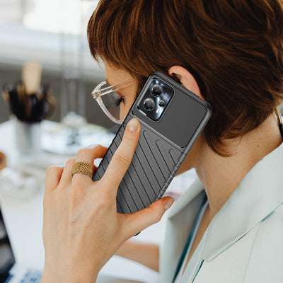 Thunder Case case for Motorola Moto G13 silicone armor case black — Hurtel