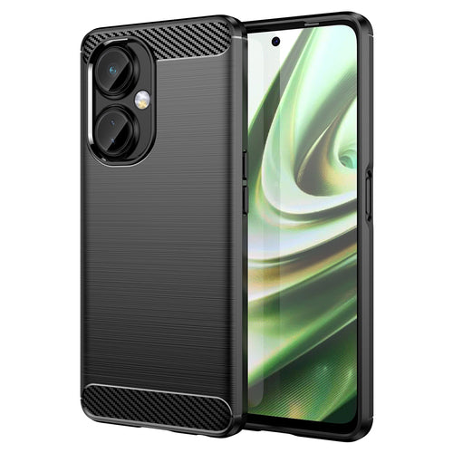 Carbon Case case for OnePlus Nord CE 3 flexible silicone carbon cover black — Hurtel